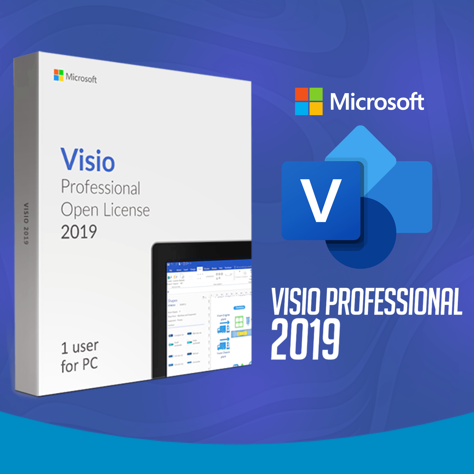 Visio 2019 Professional - 32/64 BITS - Licença Vitalícia + Nota Fiscal e Garantia - Imagem 2